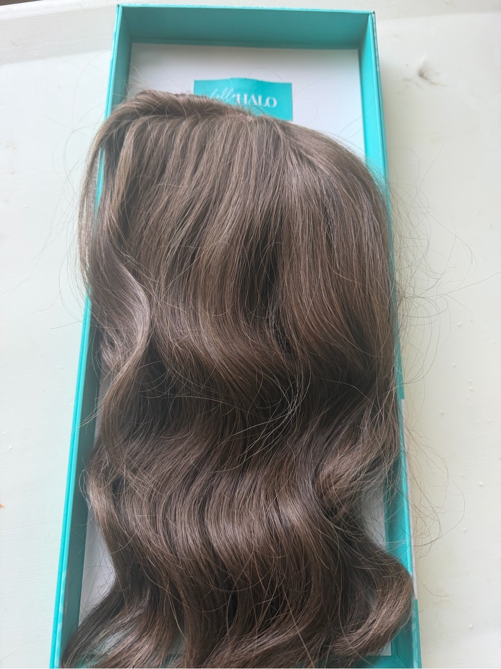 Halo Soft Wavy Hair Topper - Medium Brown